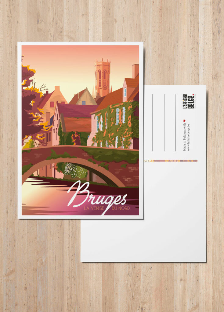 Postkarte - Brügge, das Venedig des Nordens