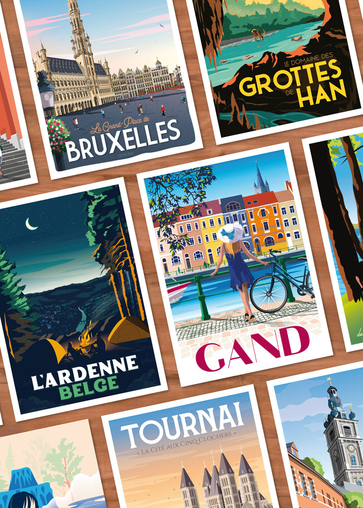 Cartes Postales FOOTBALL CLUB - Marcel Travel Poster