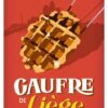 Affiche "Gaufre de Liège"