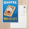 Carte Postale Gaufre de Bruxelles