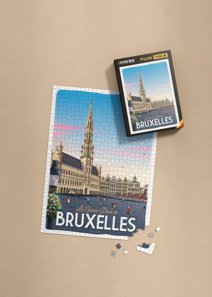 1000 Teile Puzzle - Der Grand-Place in Brüssel