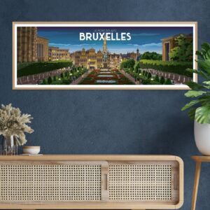 Bruxelles Mont des Arts Affiche