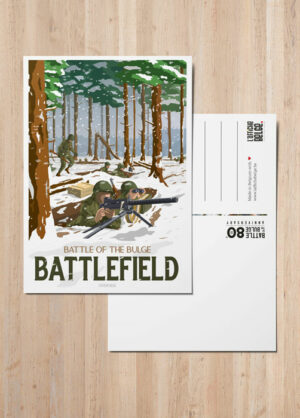 Postkarte - Battle of the Bulge - Battlefield