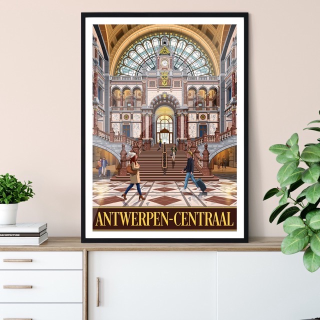 Affiche Antwerpen-centraal