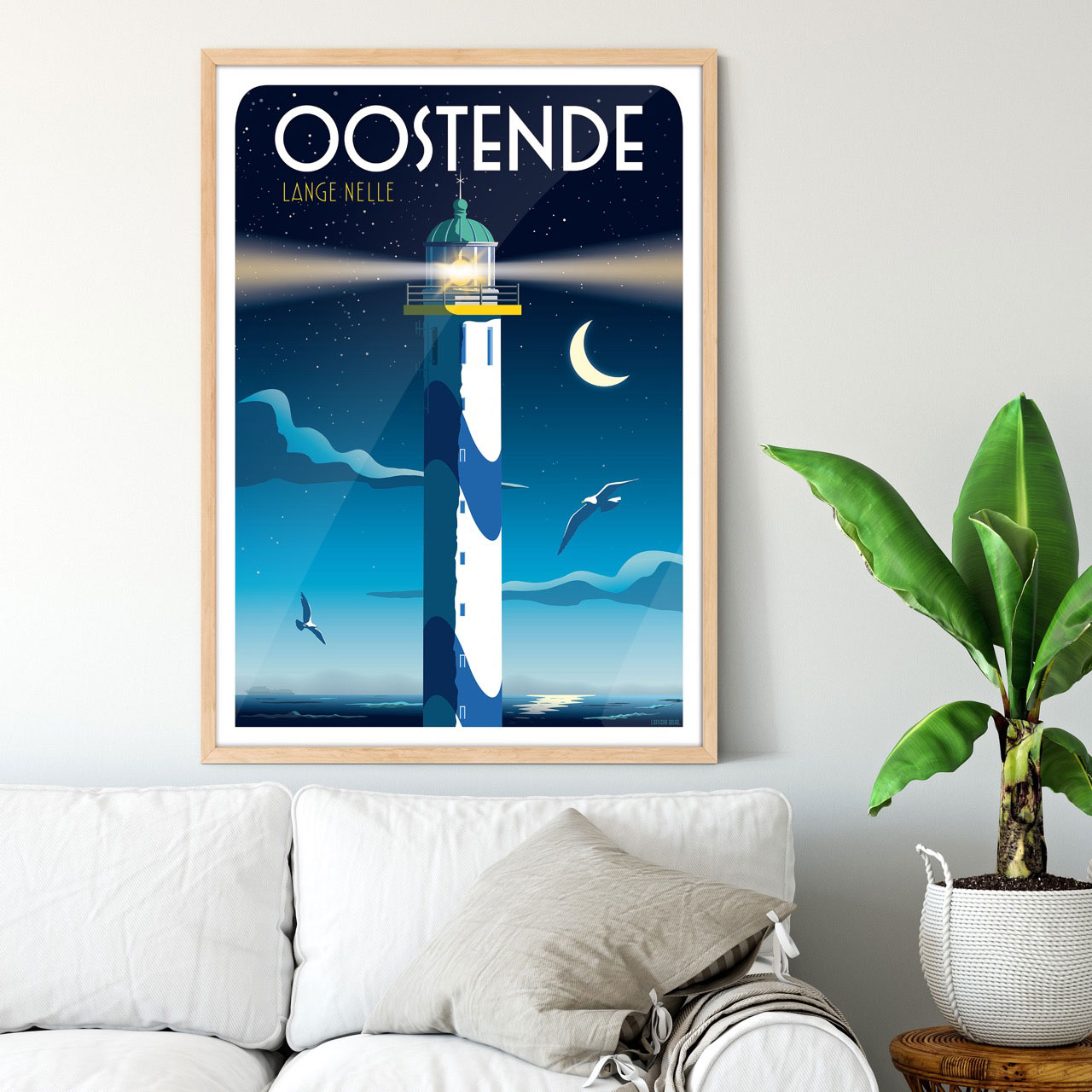 Poster Oostende Langue Nelle