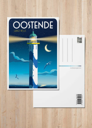 Postkarte Oostende "Lange Nelle"